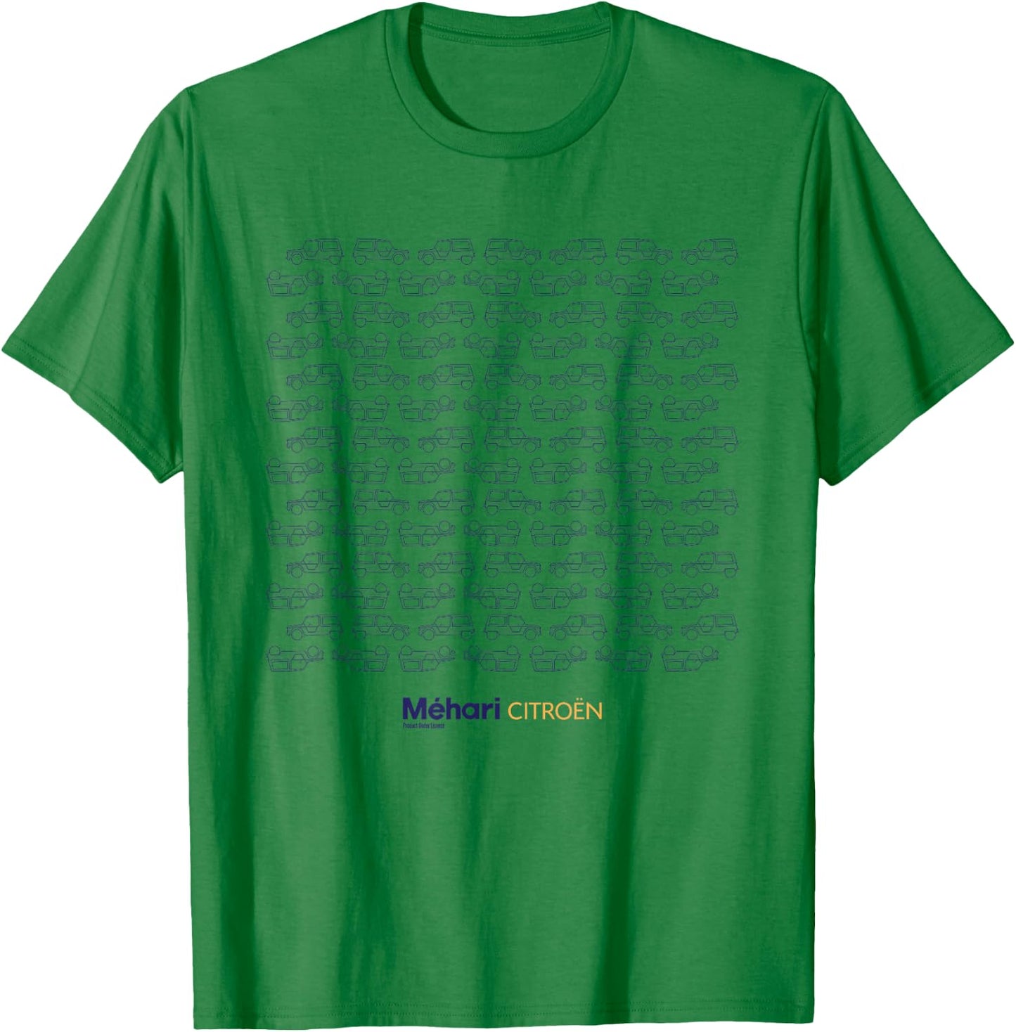 Citroën Méhari Véhicule Utilitaire Rétro Motif Voiture T-Shirt - T-Shirt | Irish Green
