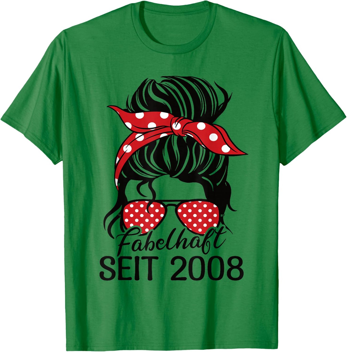 Vintage Fabelhaft seit 2008 Frau und Mädchen Geboren 2008 , gray T-Shirt - T-Shirt | Irish Green