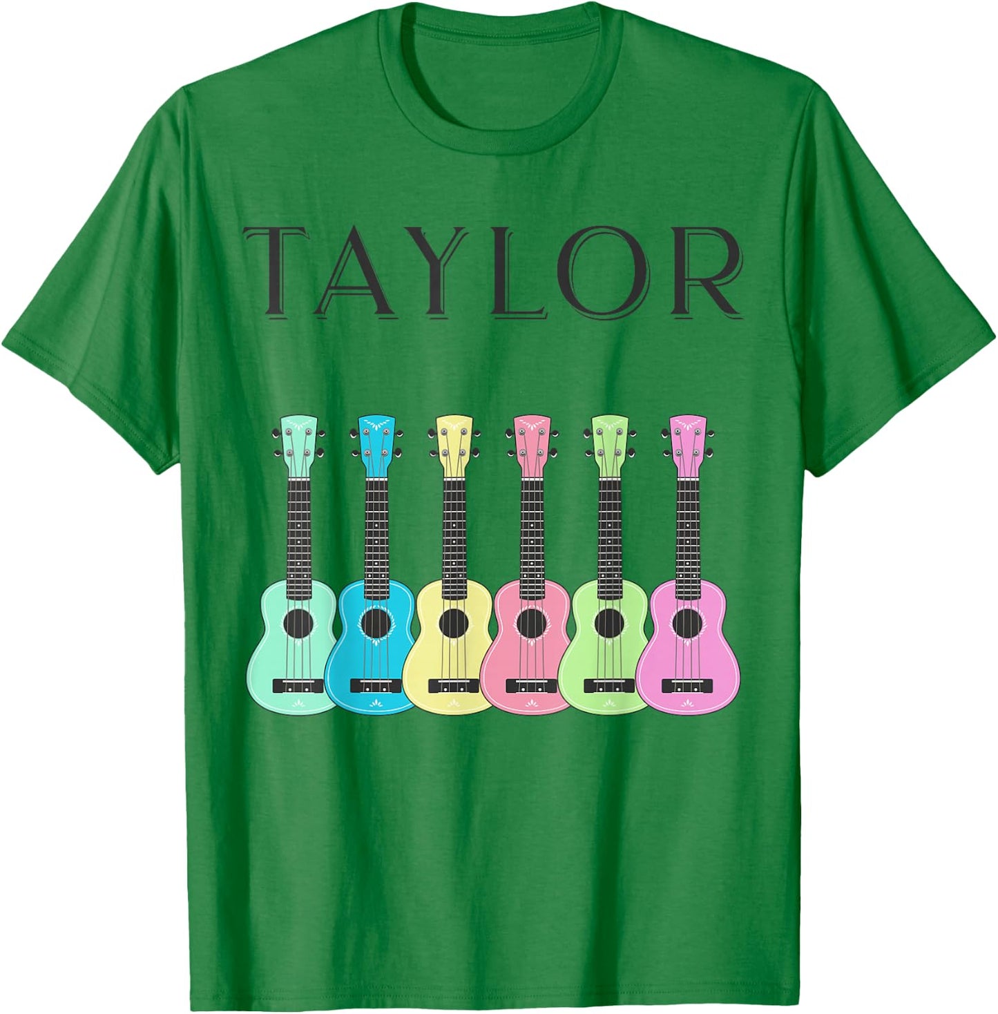 Kids and Adults Vintage Style Taylor Guitar T-Shirt - T-Shirt | Irish Green