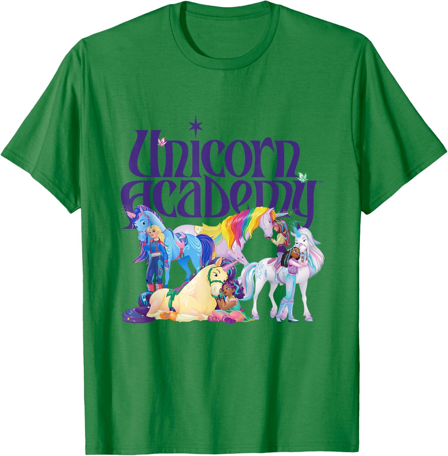 Rider and Unicorns , White T-Shirt - T-Shirt | Irish Green