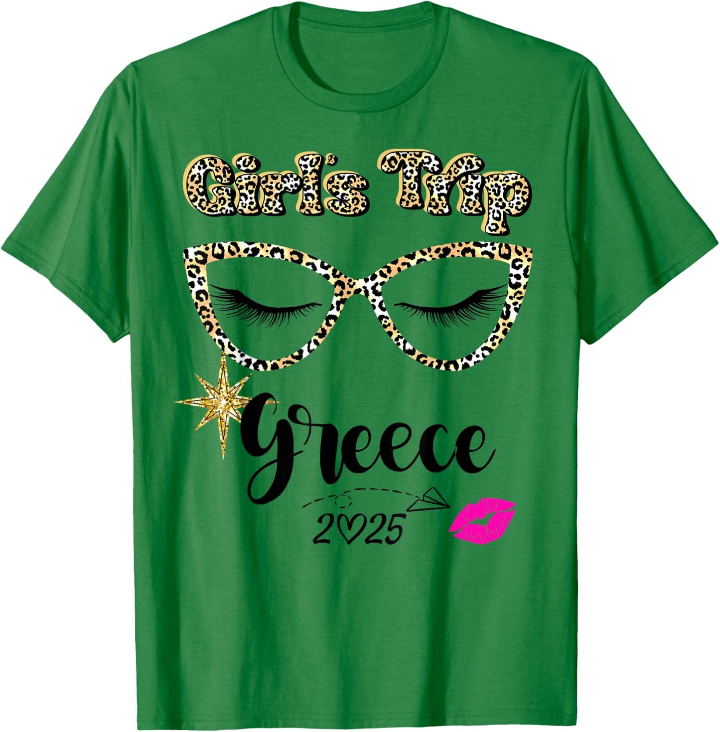 Girls Trip Greece 2025 Shirts Weekend Birthday Squad T-Shirt - T-Shirt | Irish Green