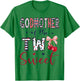 Godmother of The Two Sweet 2nd Birthday Girl Cherry Bow T-Shirt - T-Shirt | Irish Green