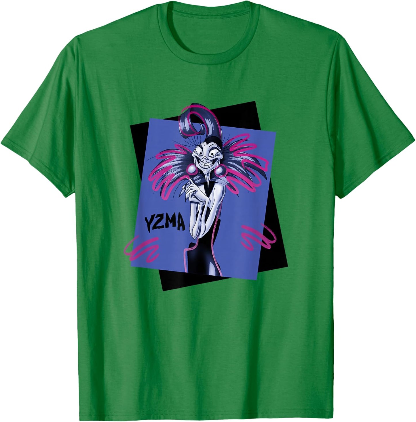 Disney The Emperor's New Groove Yzma Evil Smile Portrait T-Shirt - T-Shirt | Irish Green