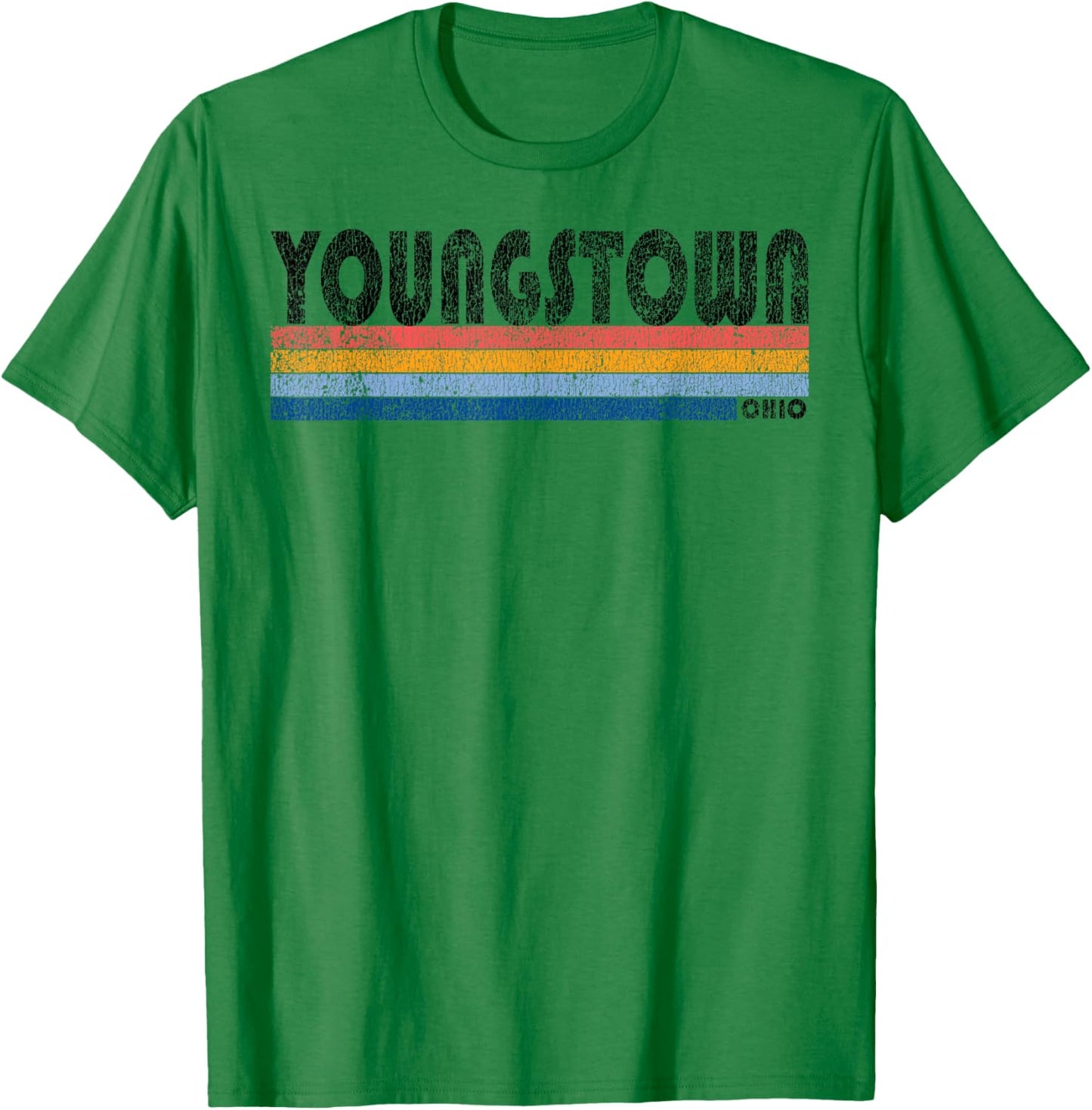 Vintage 1980s Style Youngstown Ohio T-Shirt - T-Shirt | Irish Green