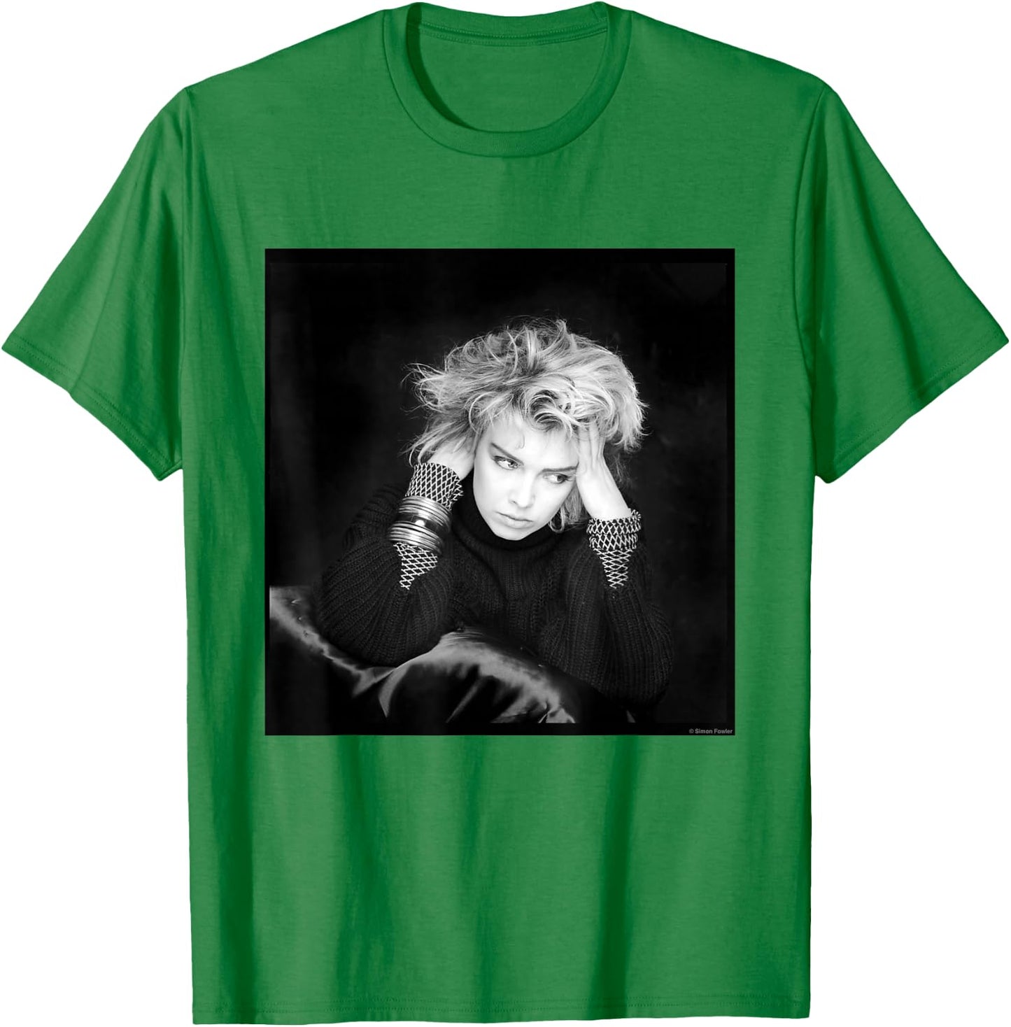 Kim Wilde Photo Shoot by Simon Fowler , grey, S T-Shirt - T-Shirt | Irish Green