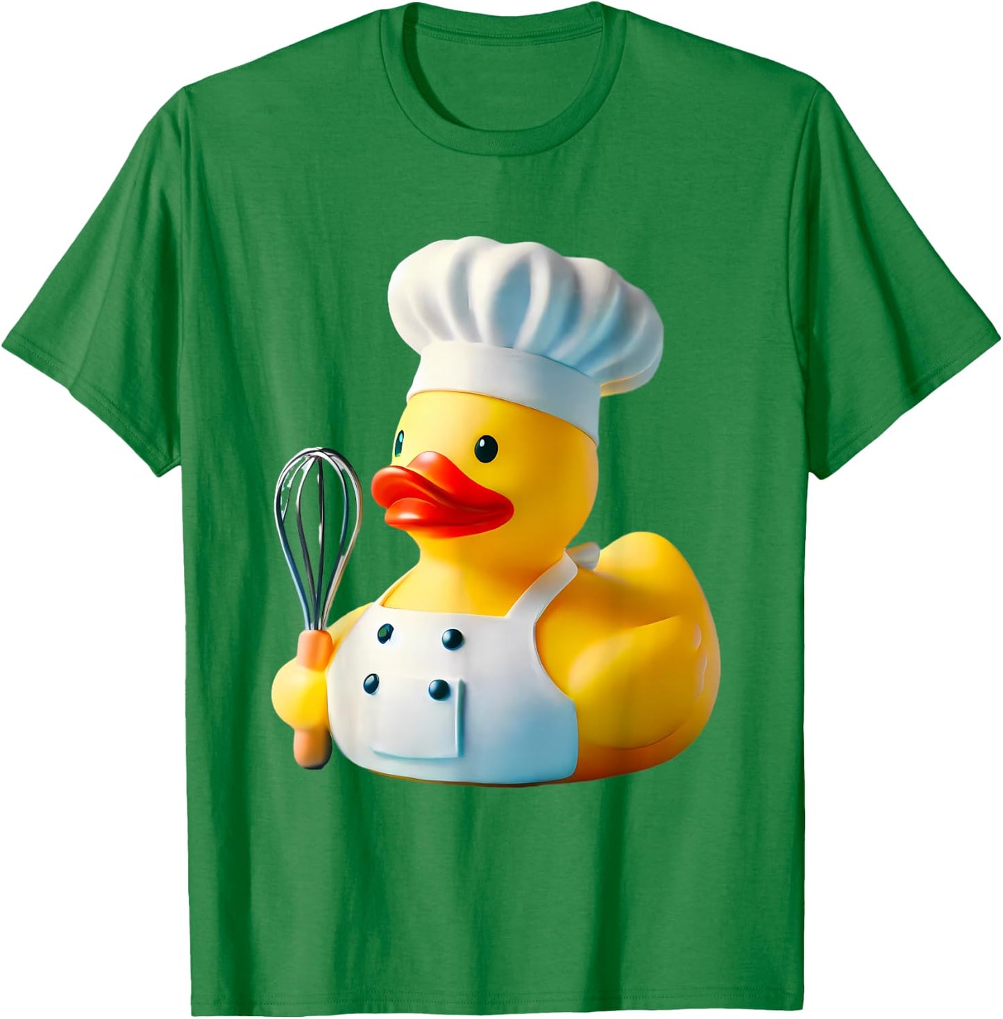 Chef Rubber Duck Cook Ducky Duckie T-Shirt - T-Shirt | Irish Green