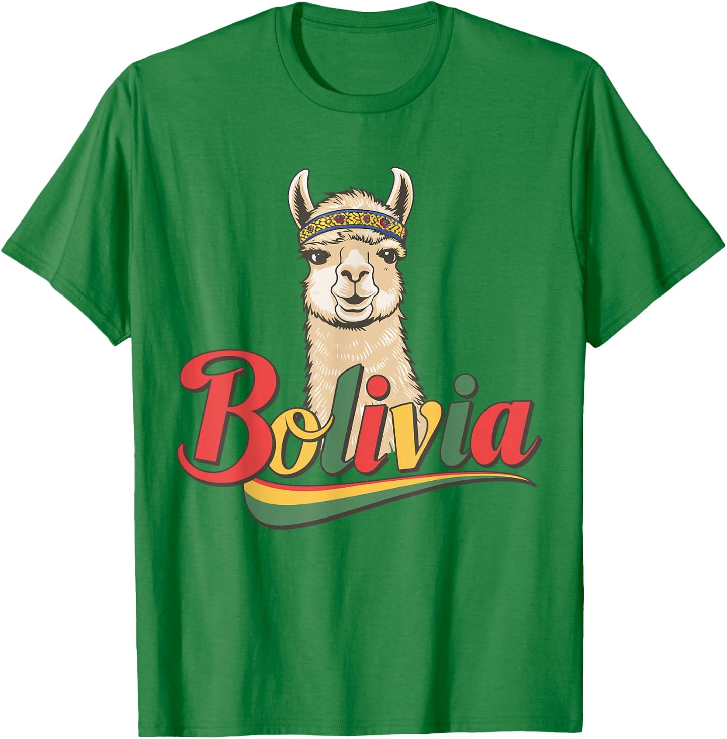Bolivia Alpaca Loves Bolivian Llama Travel Enthusiasts Retro T-Shirt - T-Shirt | Irish Green