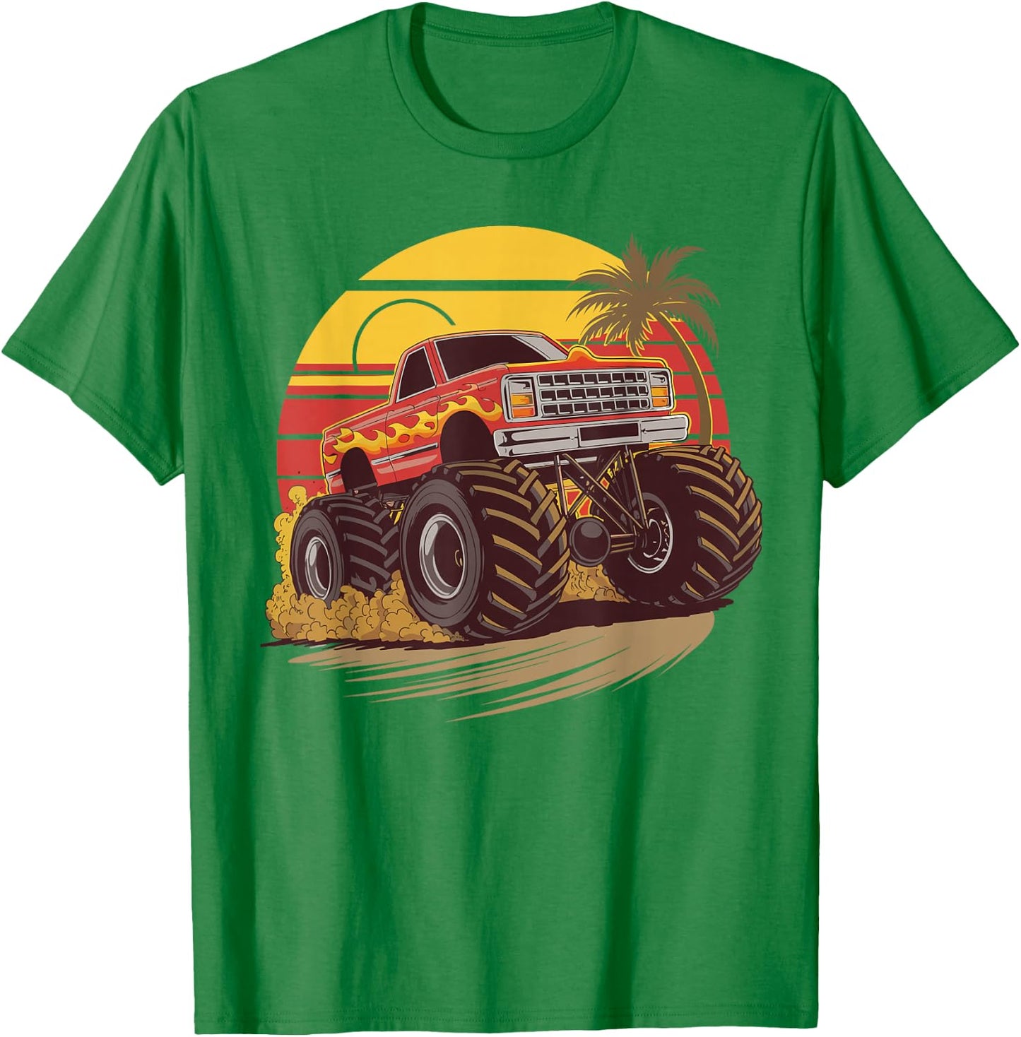 Monster Truck for toddlers Youth & Adults T-Shirt - T-Shirt | Irish Green