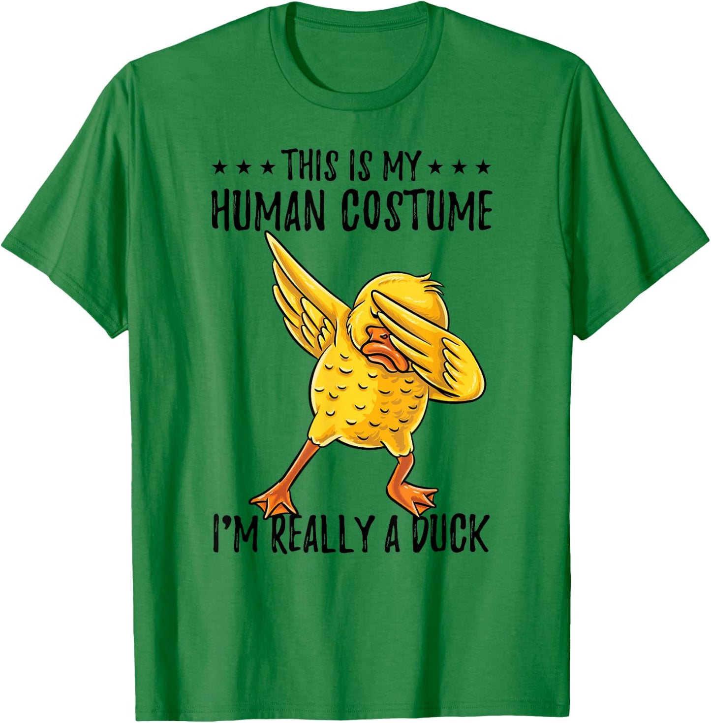 This Is My Human Costume Duck Halloween T-Shirt - T-Shirt | Irish Green