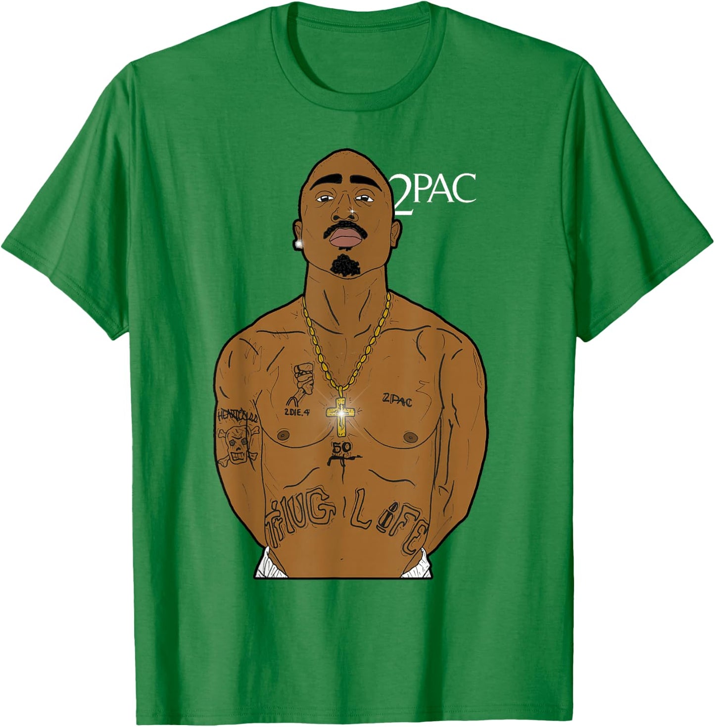 Official Tupac Exclusive Thug Life T-Shirt - T-Shirt | Irish Green