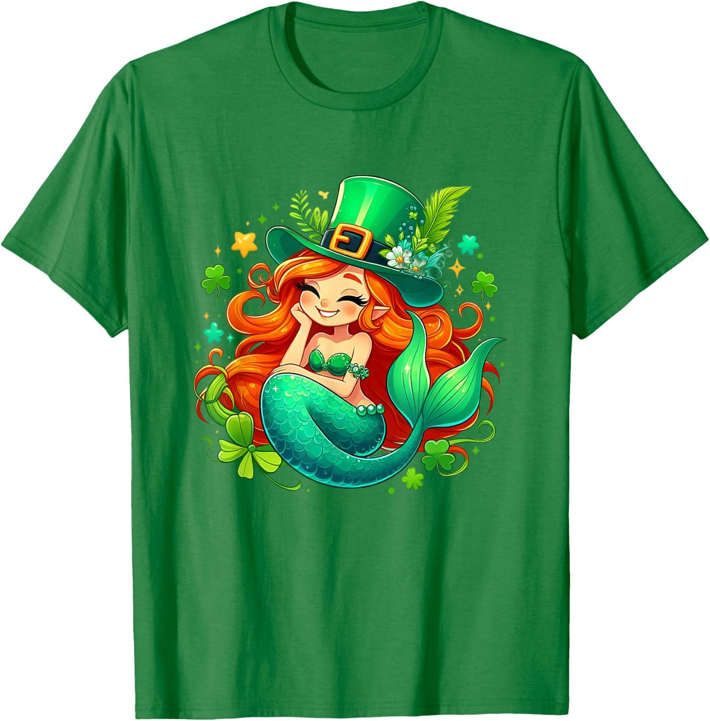 St. Patrick's Mermaid T-Shirt - T-Shirt | Irish Green