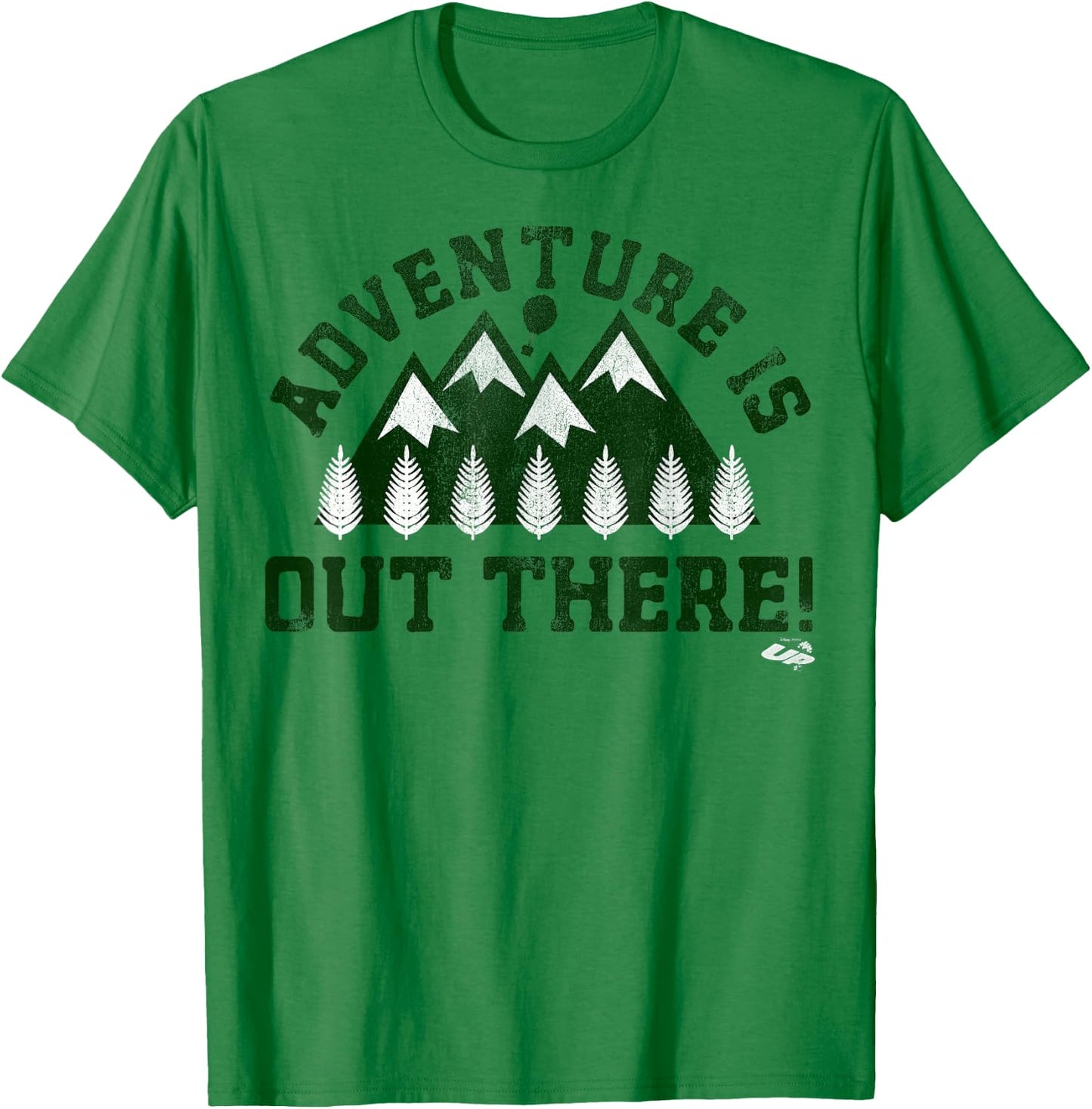 Disney Pixar Up Adventure Is Out There Forest Style T-Shirt - T-Shirt | Irish Green
