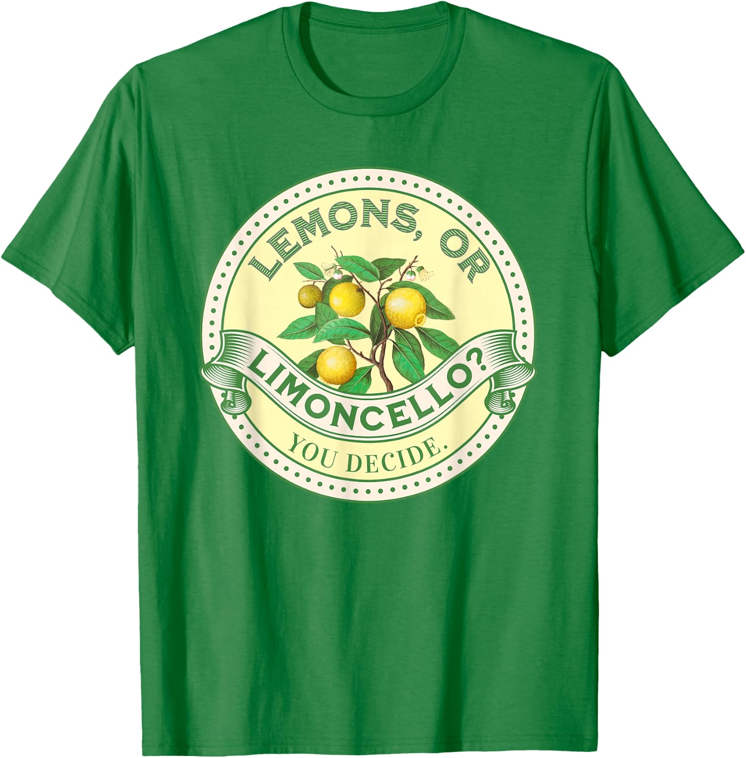 Lemons or Limoncello? Du entscheidest Optimist/Pessimist , White T-Shirt - T-Shirt | Irish Green