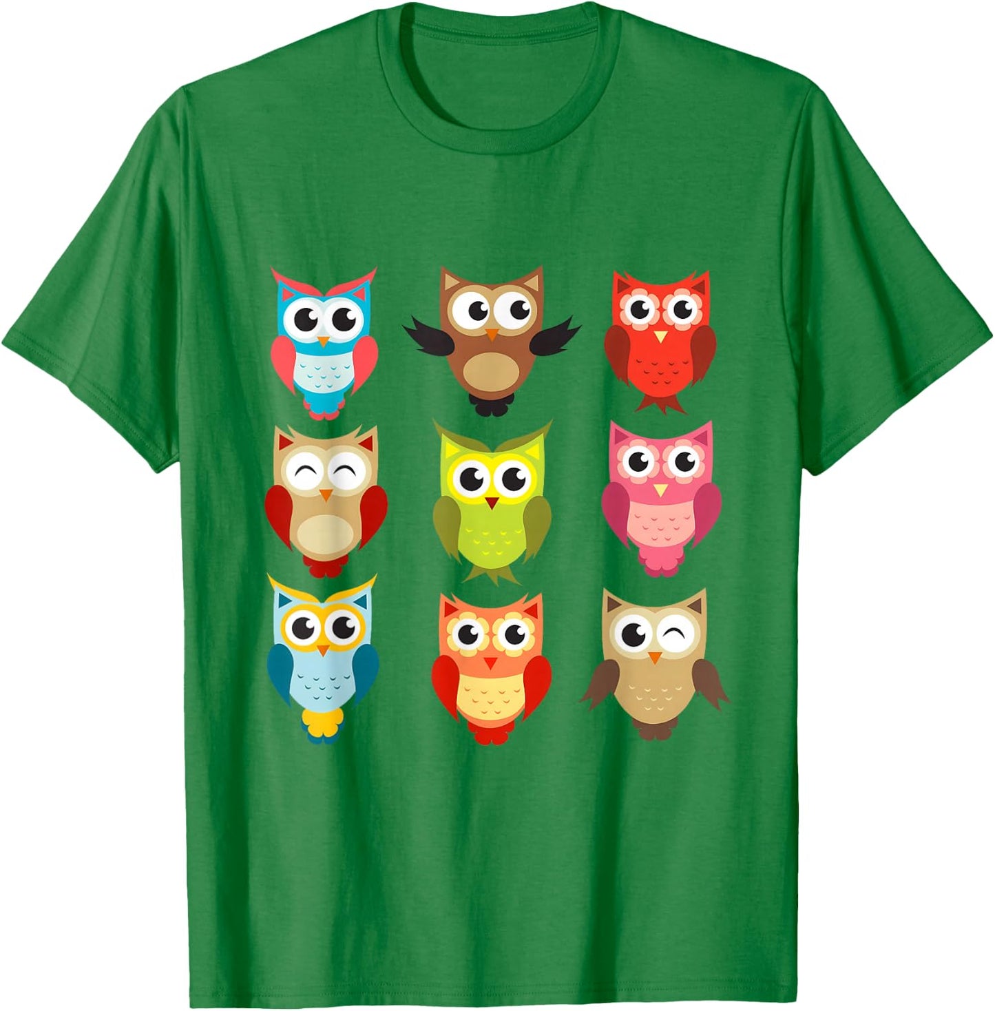 Owl Lovers Shirt, owl Girls, Kids owl, Women owl, Girls owl T-Shirt - T-Shirt | Irish Green