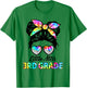 Little Miss 3rd Grade Back To School Third Grade Girls Kids T-Shirt - T-Shirt | Irish Green
