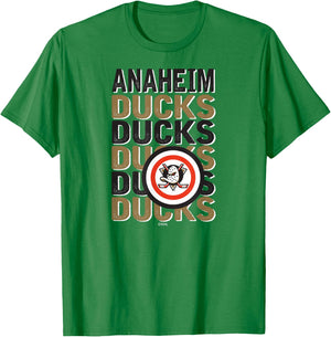 Anaheim Ducks Repeat Orange Officially Licensed T-Shirt - T-Shirt | Irish Green