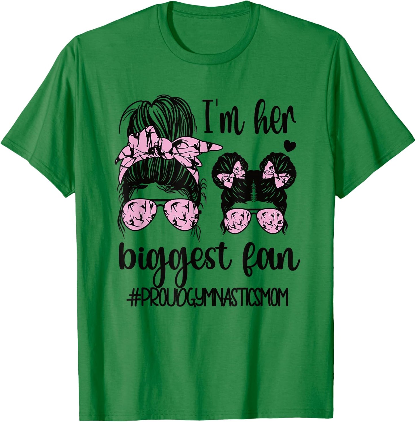Proud Gymnastics Mom of A Gymnast Mama Small T-Shirt - T-Shirt | Irish Green
