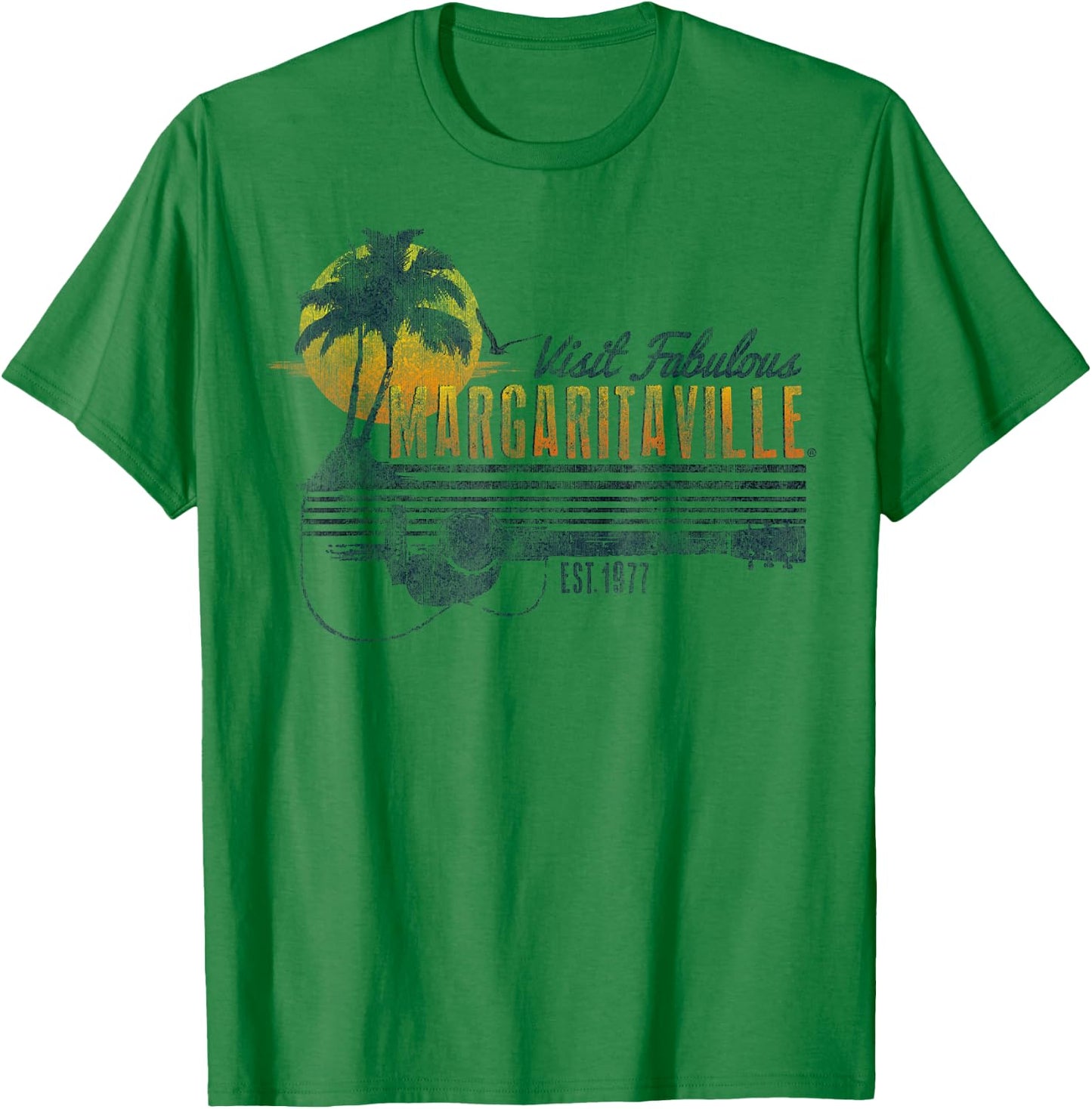 Margaritaville Gitarre T-Shirt - T-Shirt | Irish Green