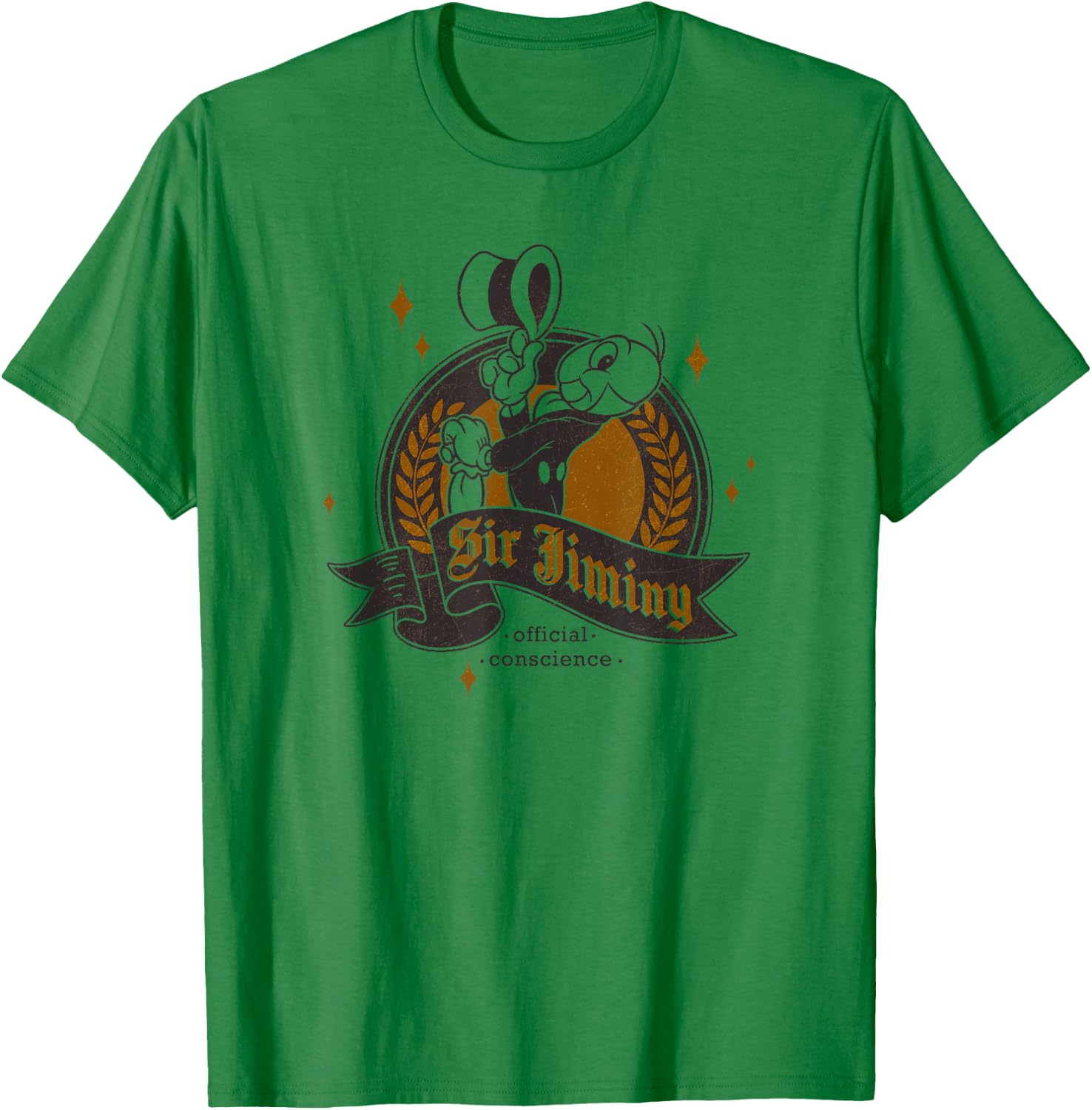 Disney Pinocchio Jiminy Cricket Official Pose T-Shirt - T-Shirt | Irish Green