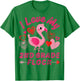 Love My 2nd Grade Flock Flamingo Second Grade Heart Teacher Men Women T-Shirt - T-Shirt | Irish Green