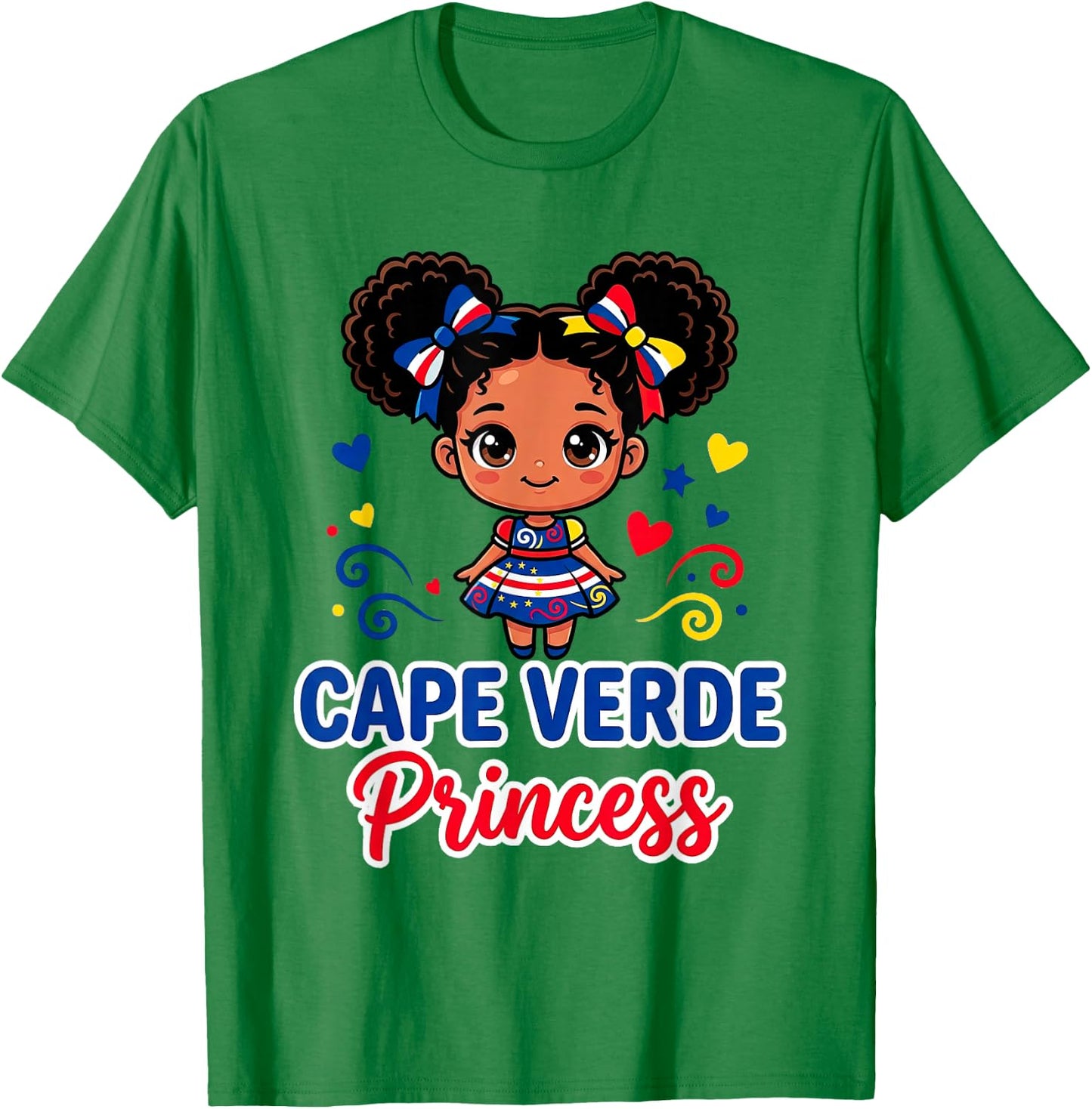 Cape Verde for Girl Cape Verdean Travel Graphic T-Shirt - T-Shirt | Irish Green