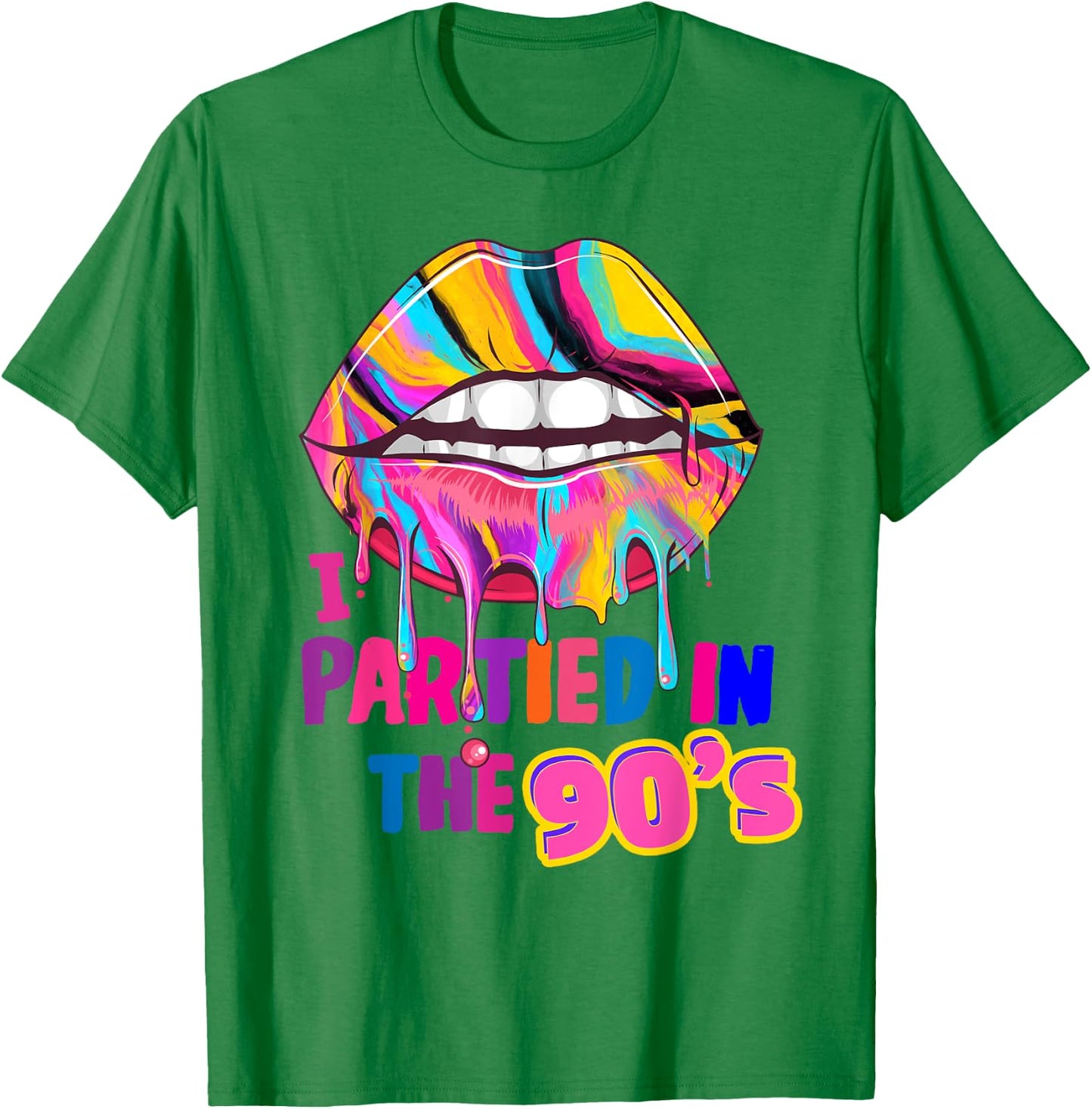 90s Design Rave Outfit & 90s Festival Costume T-Shirt - T-Shirt | Irish Green