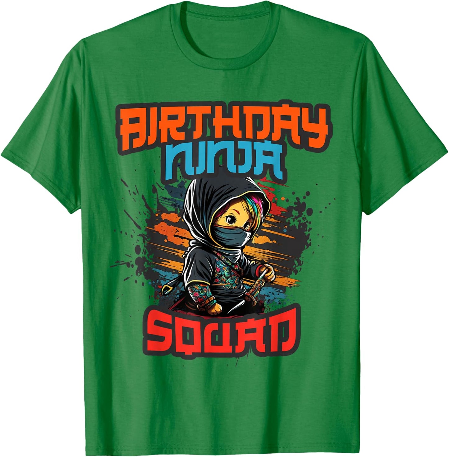 Little Spy BIRTHDAY Ninja SQUAD Mom Dad Team Crew Pink T-Shirt - T-Shirt | Irish Green