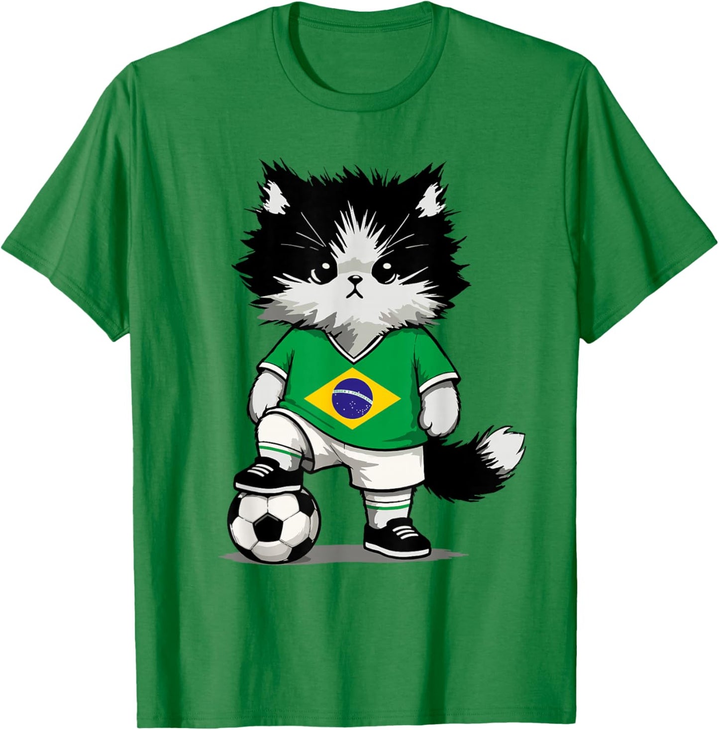 Brasilien Flagge Herren Damen Kinder Brasilien T-Shirt - T-Shirt | Irish Green