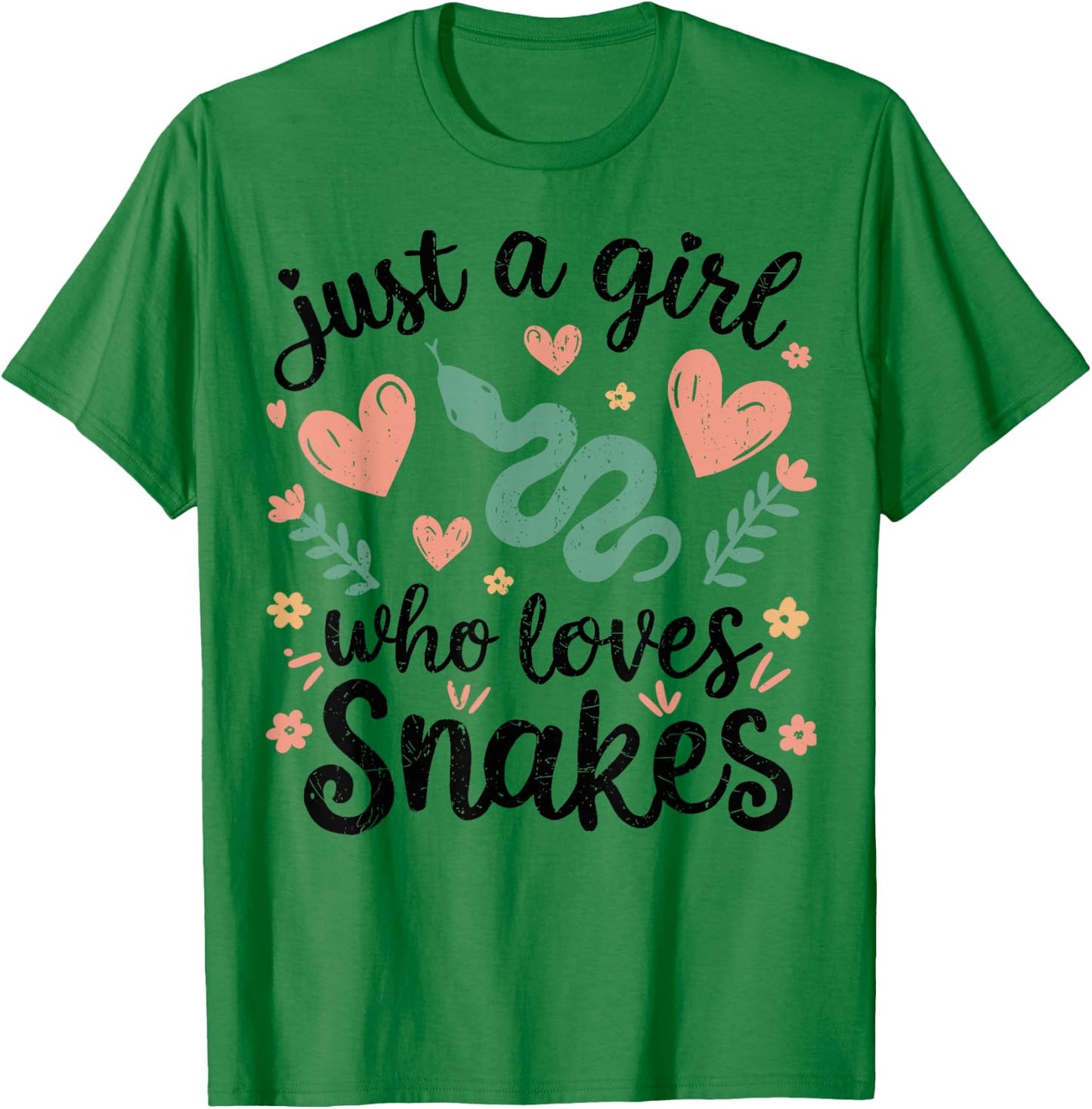 Snake Handler Girl Snake Woman Snake T-Shirt - T-Shirt | Irish Green