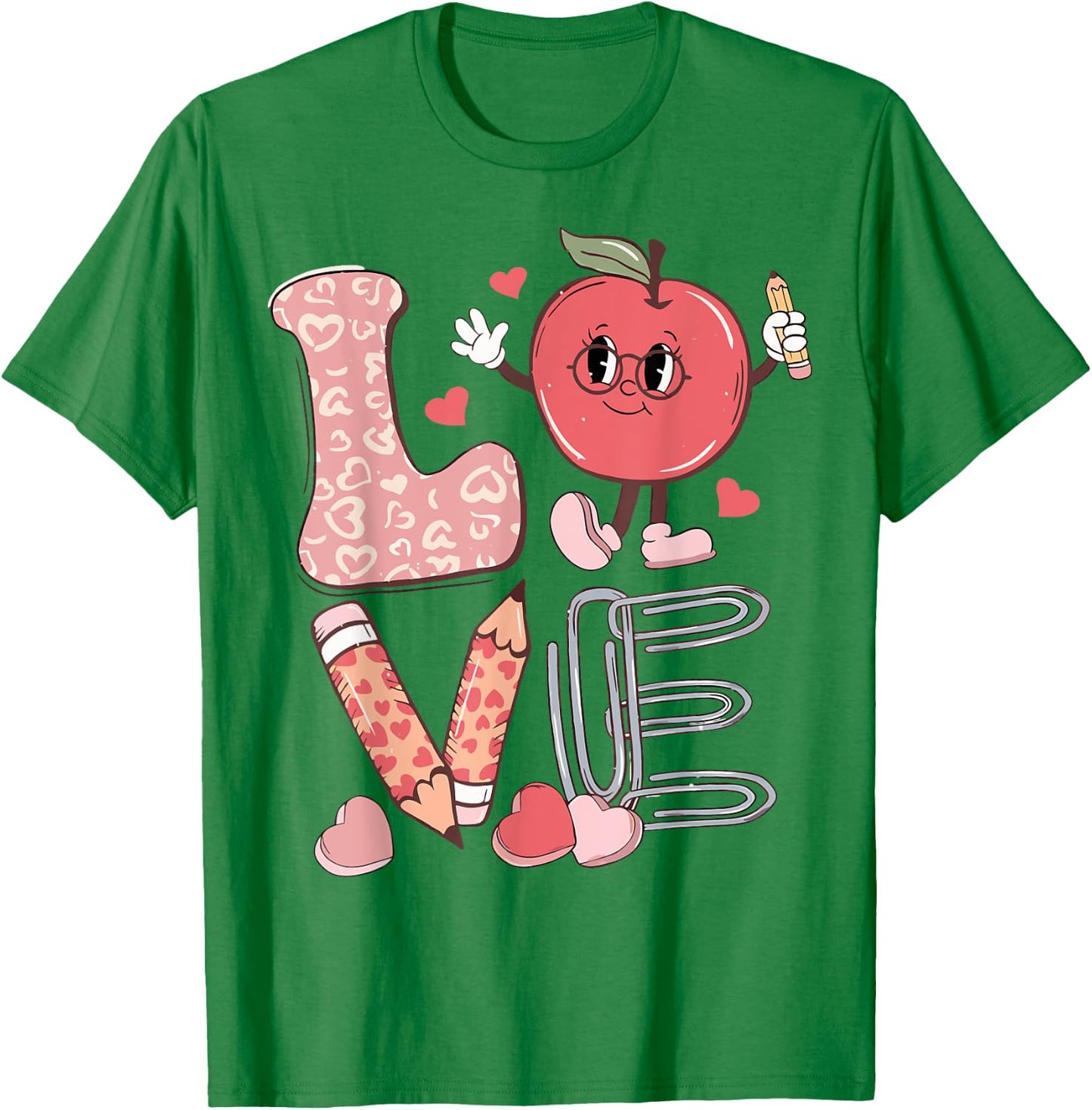 Funny Teacher Valentine's Day Teaching Students T-Shirt - T-Shirt | Irish Green