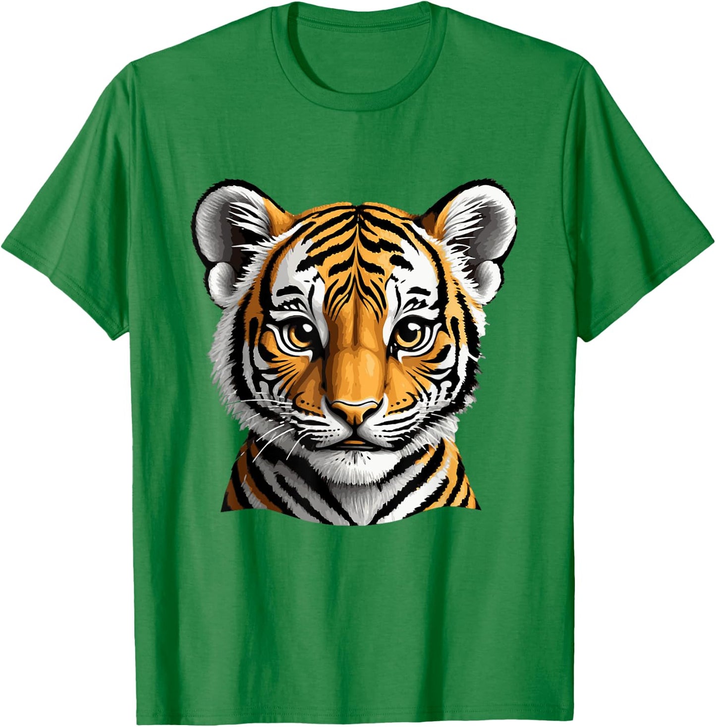 Cute Tiger Jungle Animals Cuddle Kids Pets T-Shirt - T-Shirt | Irish Green