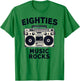 Eighties Music Rocks 80's Cassette T-Shirt - T-Shirt | Irish Green