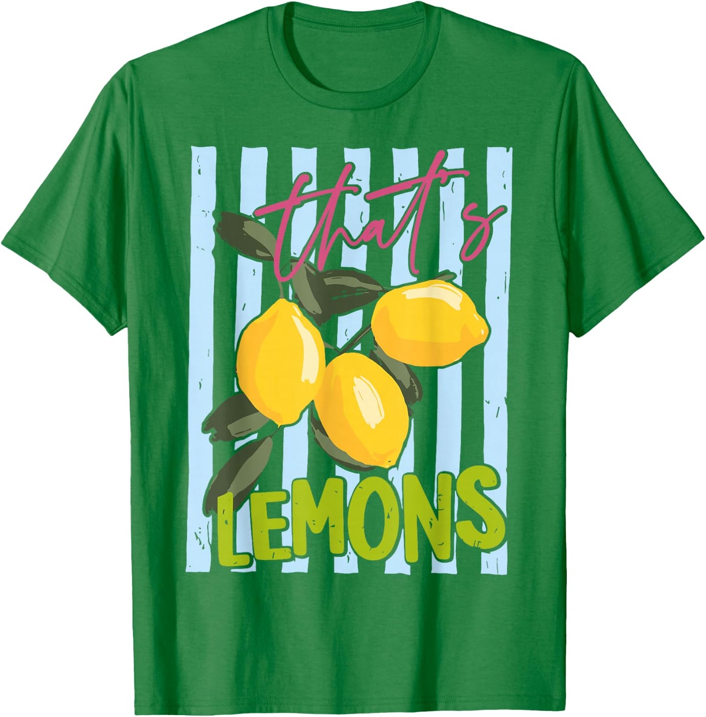 that’s Lemons Summer Fruit Food Pun Retro Lemon Graphic T-Shirt - T-Shirt | Irish Green