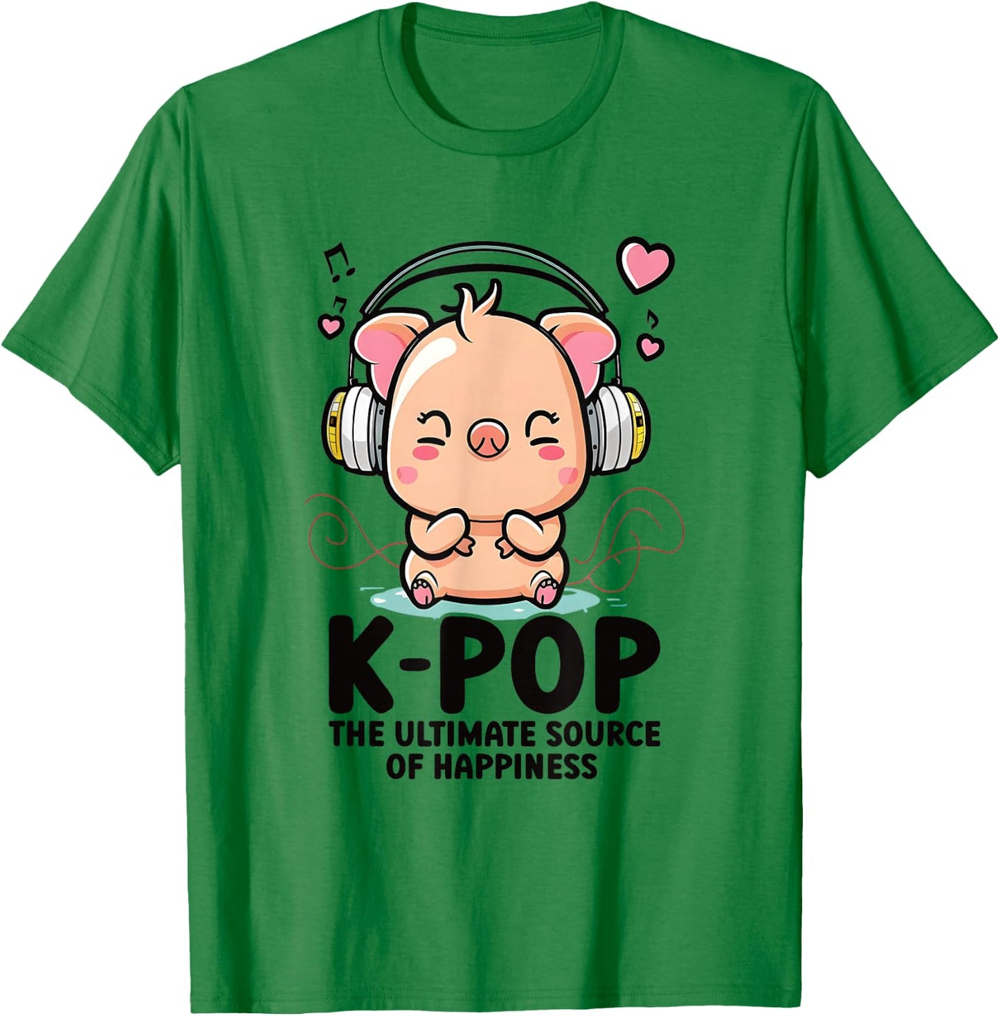 Kpop Items Bias K Pop Pig Lover Merch K-pop Merchandise T-Shirt - T-Shirt | Irish Green