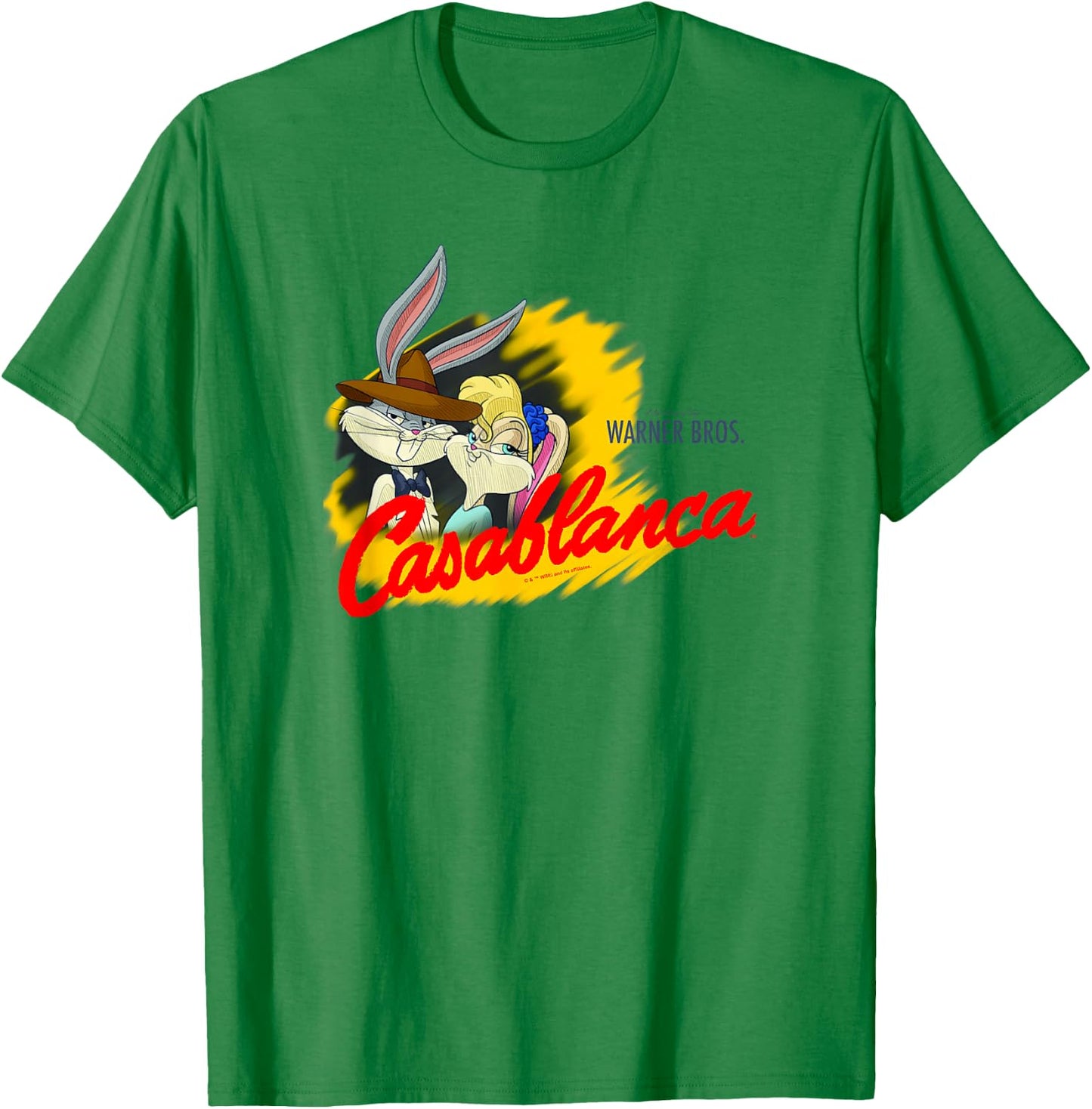 WB 100 Looney Tunes Classic Casablanca Special Movie Poster T-Shirt - T-Shirt | Irish Green