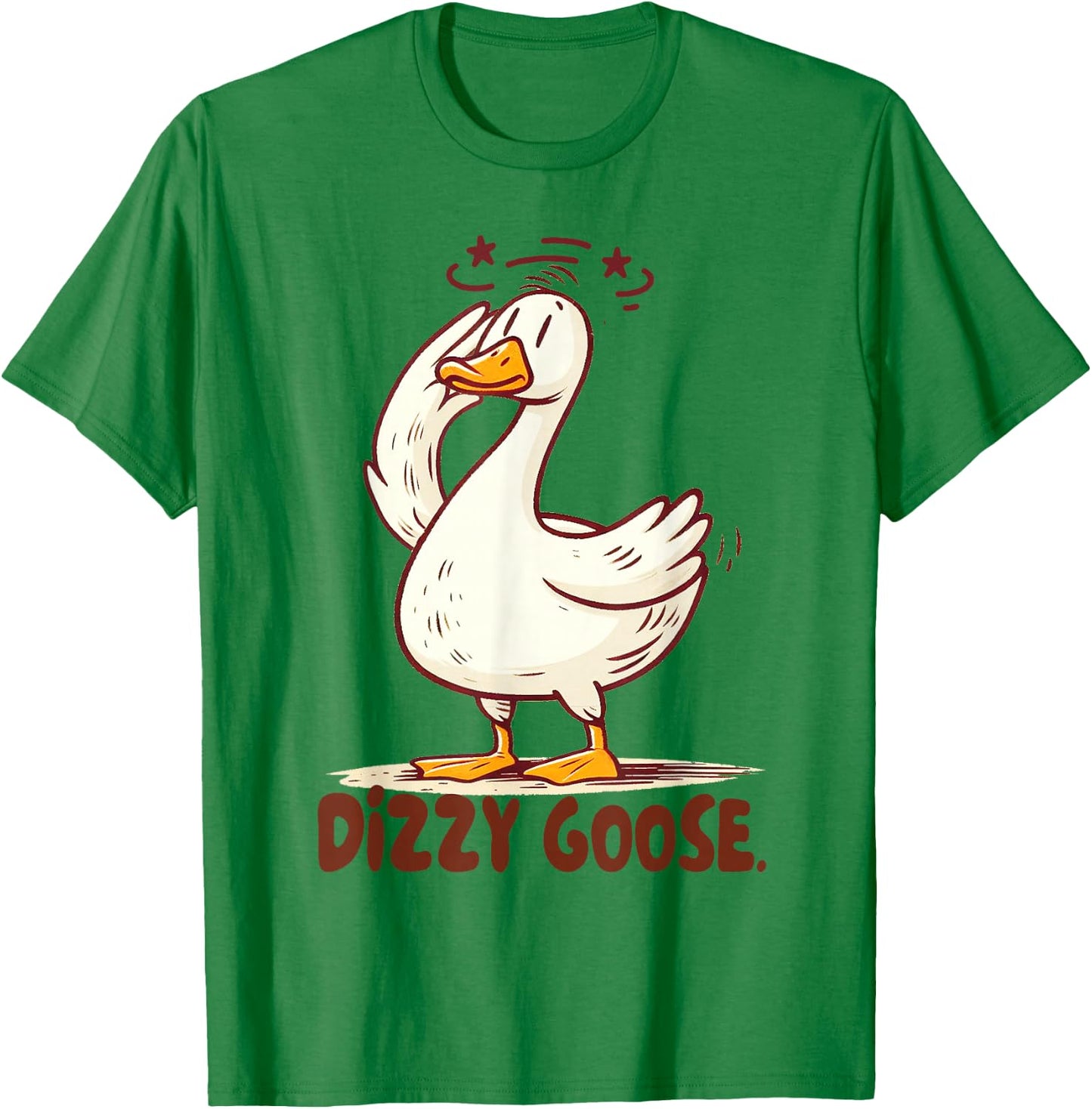 POTS Postural Orthostatic Tachycardia Syndrome Dizzy Goose T-Shirt - T-Shirt | Irish Green