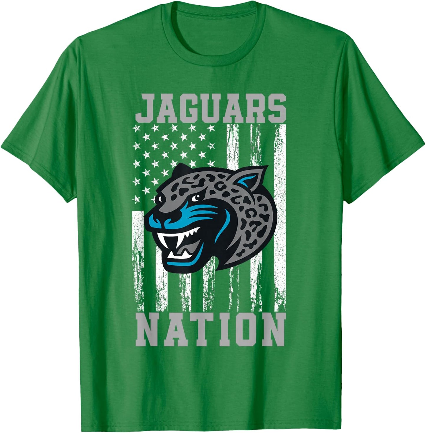 Seckinger Jaguars Logo Nation HS T-Shirt - T-Shirt | Irish Green