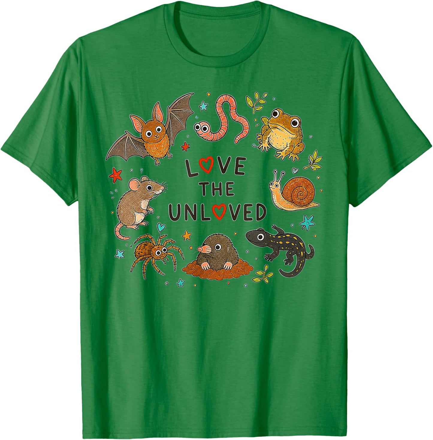 Love The Unloved, Cute Weird Animal T-Shirt - T-Shirt | Irish Green