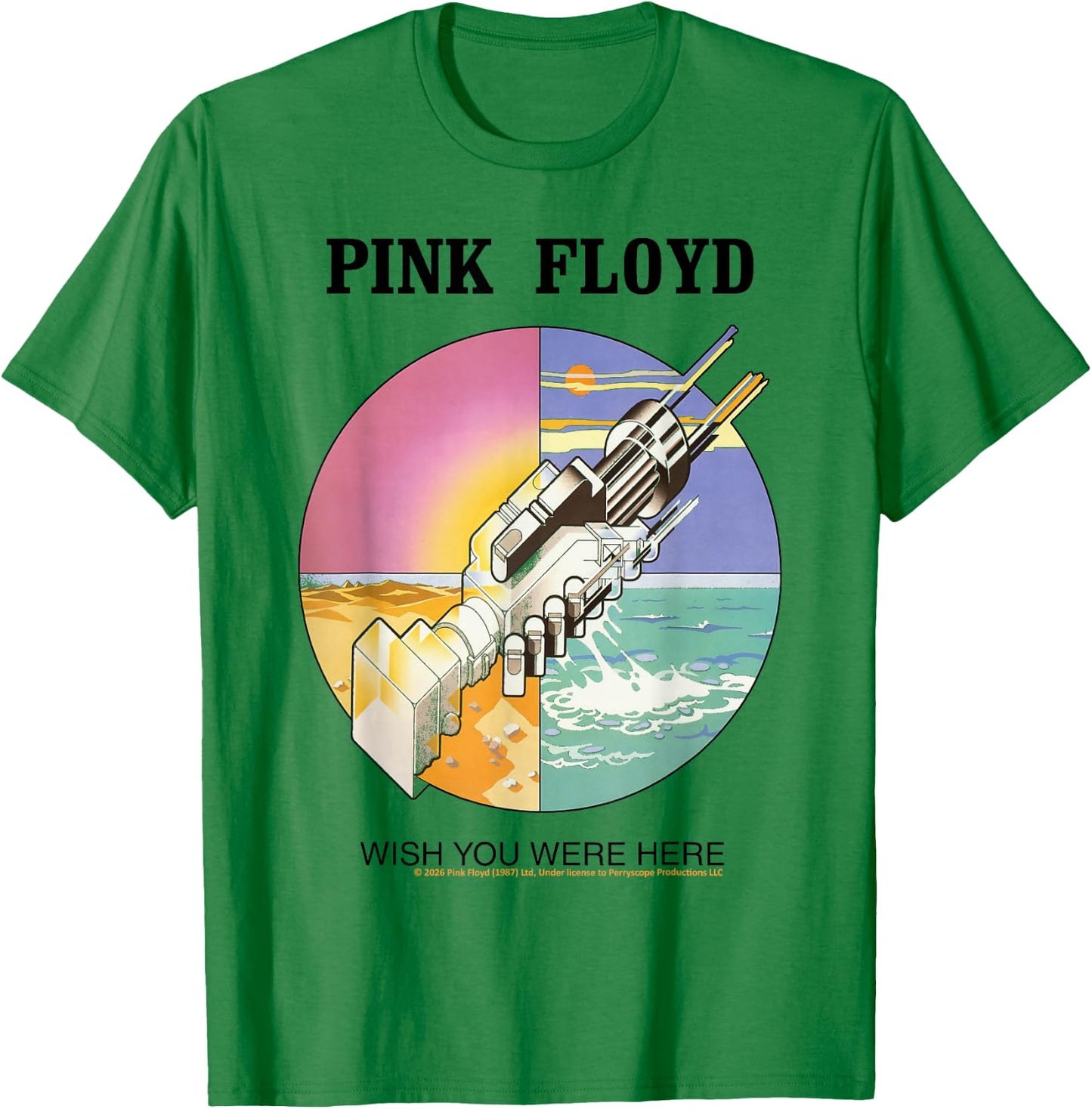 Pink Floyd Klassisches Album Wish You were Here T-Shirt - T-Shirt | Irish Green