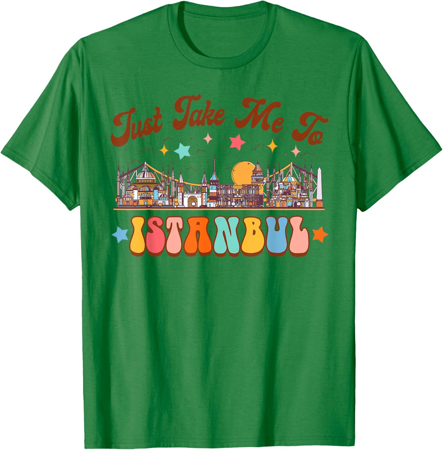 Istanbul Travel Traveling Summer Vacation Istanbul Turkey T-Shirt - T-Shirt | Irish Green