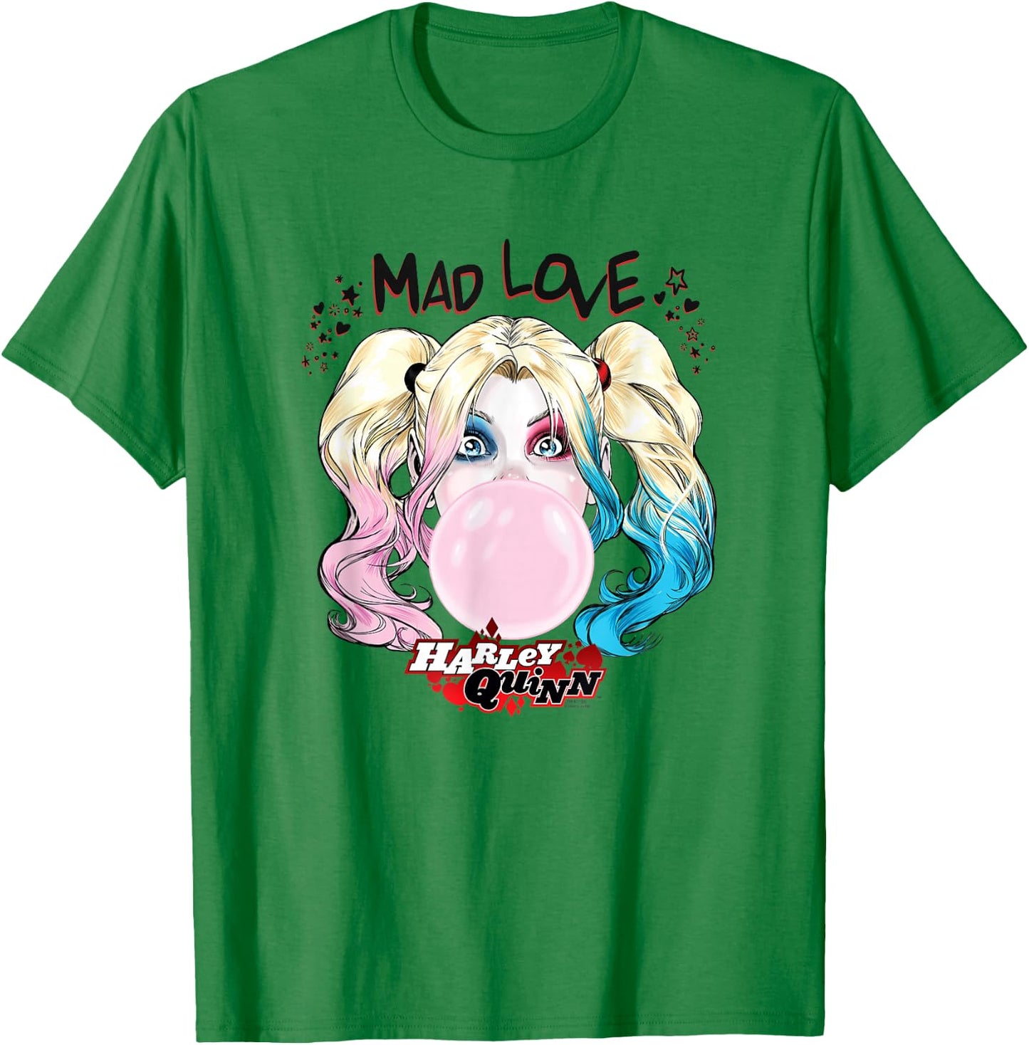 Batman Harley Quinn Mad Love T-Shirt - T-Shirt | Irish Green