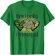 One Lucky Principal St Patricks Day Leopard Shamrock School T-Shirt - T-Shirt | Irish Green