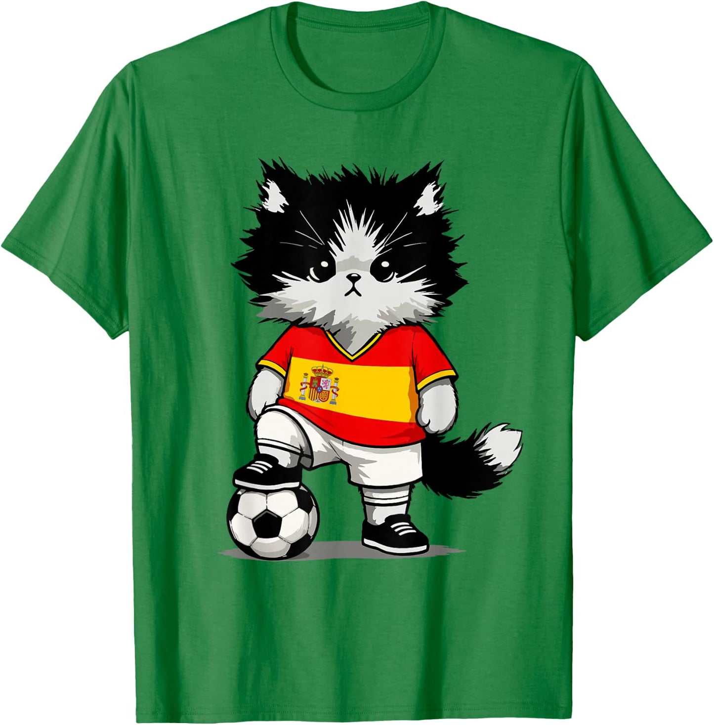 Spanish Flag Men Women Kids Spain T-Shirt - T-Shirt | Irish Green