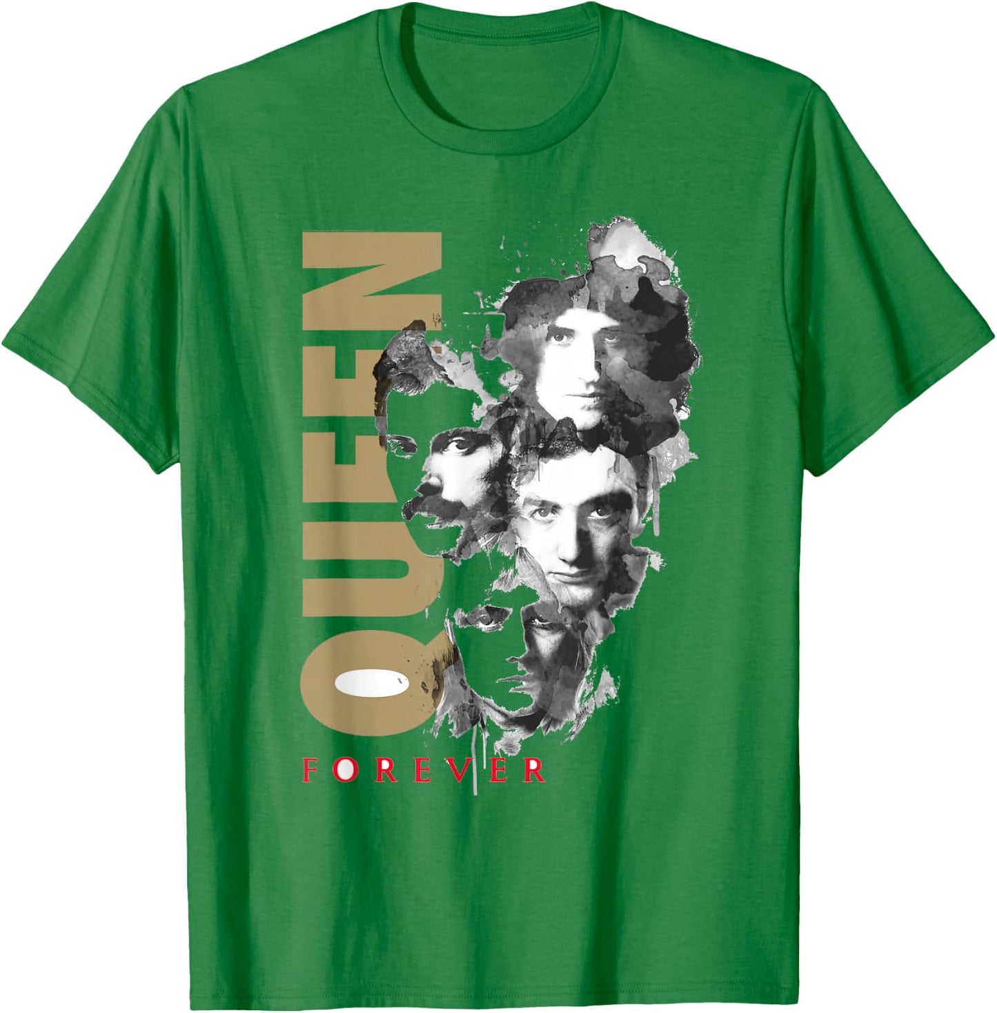 Queen Official Gold Forever T-Shirt - T-Shirt | Irish Green