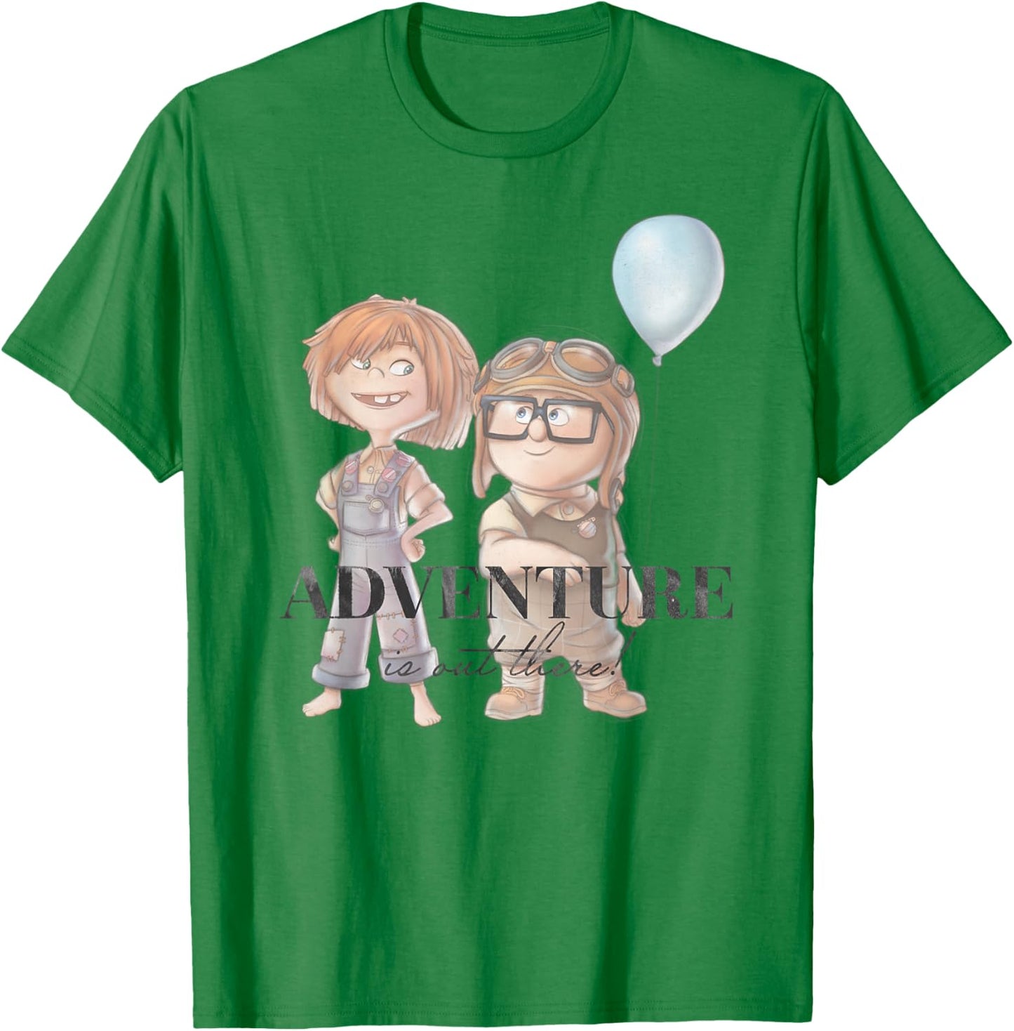Disney 100 and Pixar's Up Carl Ellie Adventure is Out There T-Shirt - T-Shirt | Irish Green