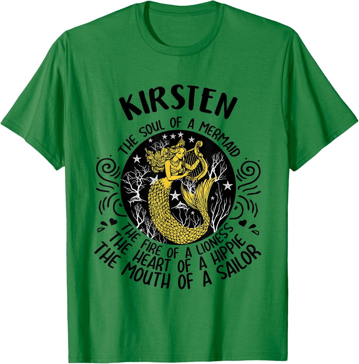 KIRSTEN The Soul Of A Mermaid personalized 5t7t T-Shirt - T-Shirt | Irish Green