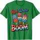 Toddler Red White Boom Popsicle 4th July USA Flag Funny Boy T-Shirt - T-Shirt | Irish Green