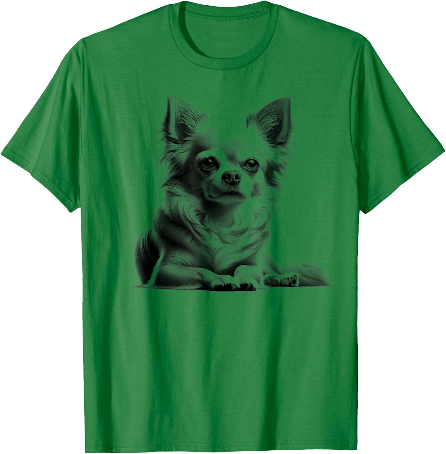 Süßer Chihuahua in liegender Poser T-Shirt - T-Shirt | Irish Green
