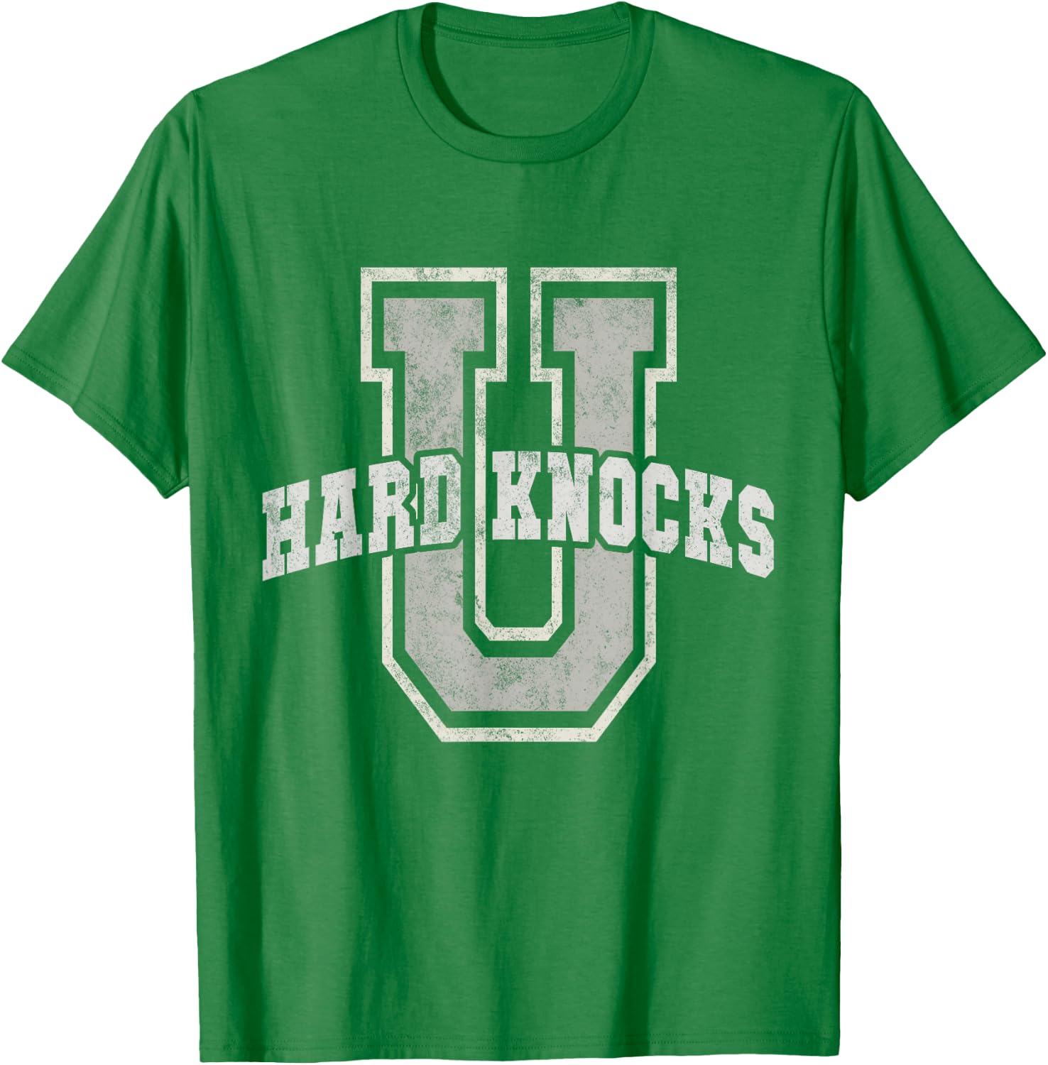 Vintage UNIVERSITY of HARD KNOCKS Business Graduate School T-Shirt - T-Shirt | Irish Green