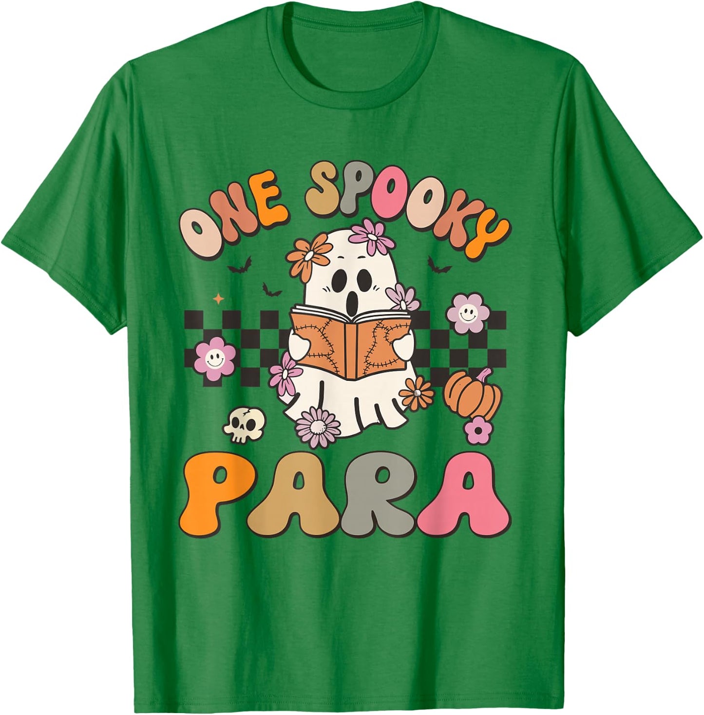 One Spooky Para Retro Ghost Halloween Spooky Season T-Shirt - T-Shirt | Irish Green
